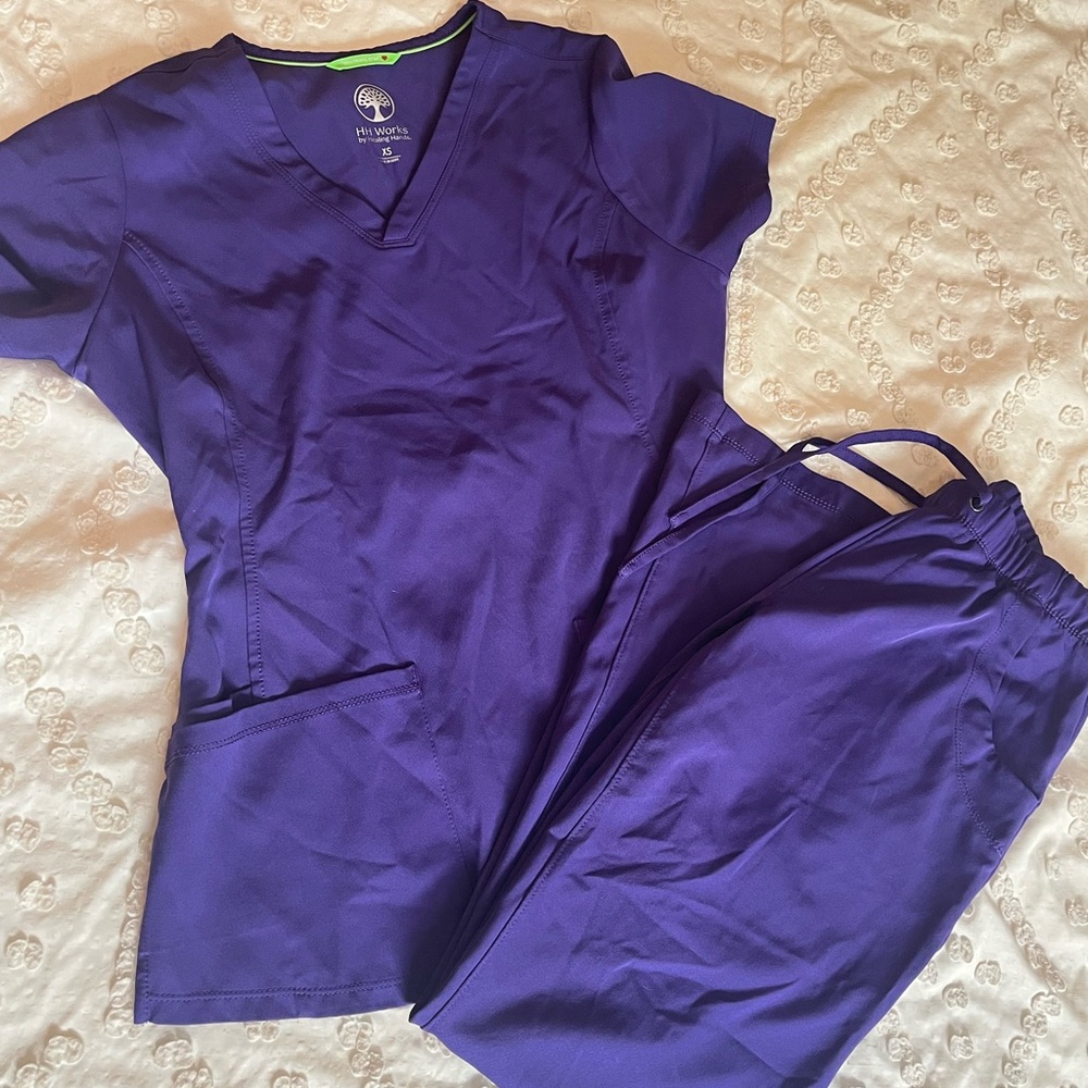 Purple HH Scrub Set